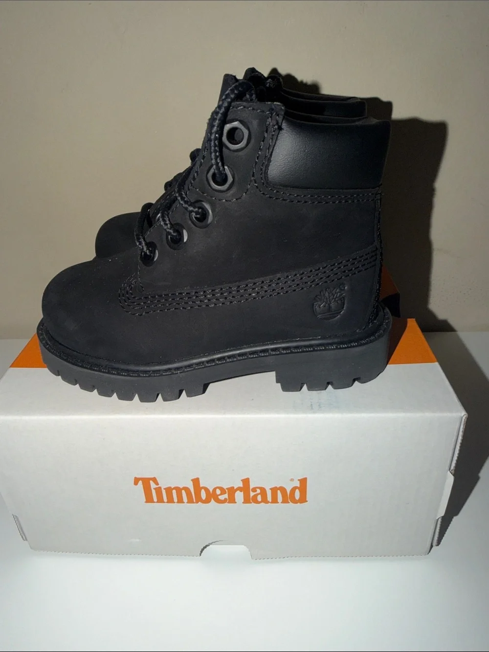 Timberland Kids Black Lace-Up Rugged Boots